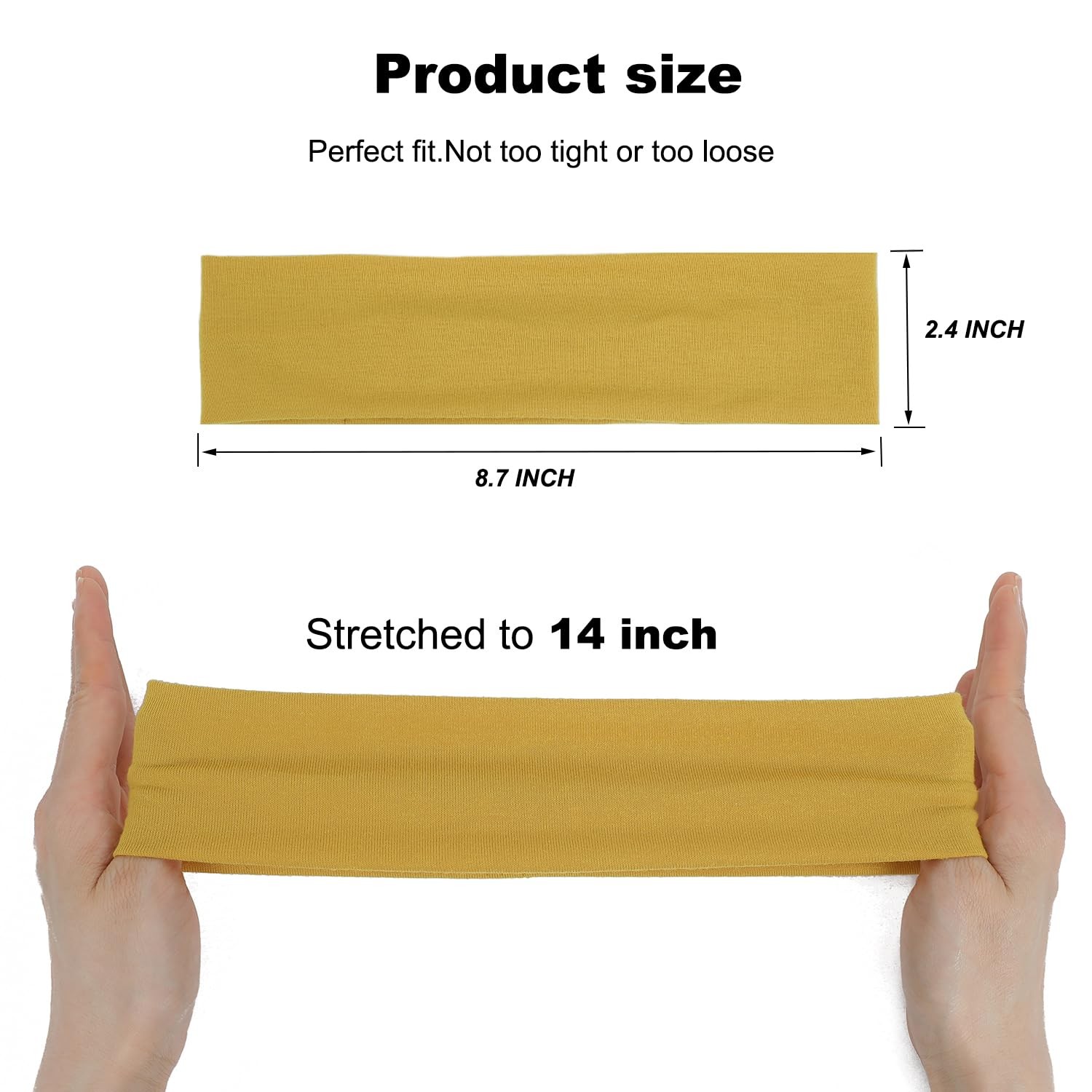 9Pcs Headbands for Women Non Slip Headband, Soft Elastic Hair Bands