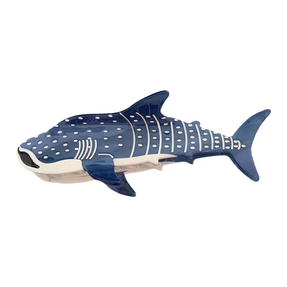 Blue Shark Whale Claw Clips, Whale Shark Hair Clip Hair Clips, Animal Shape H…