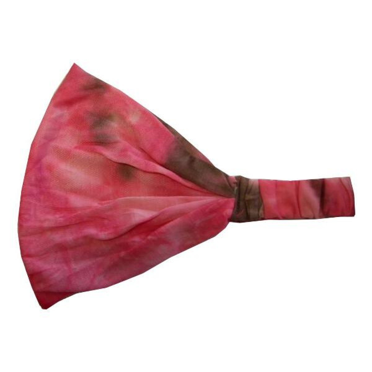 Motique Accessories Pink Stretchy Headwrap Tye Dye Boho Wide Hair Band