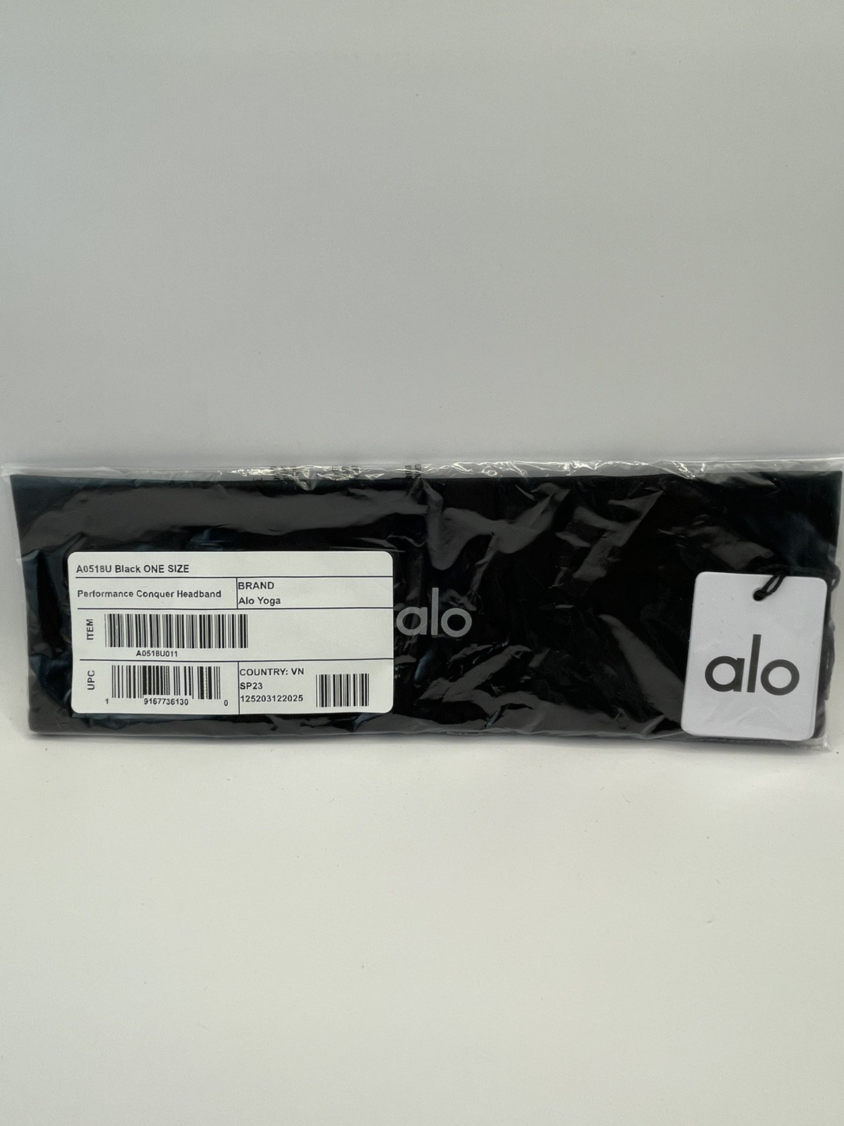 Alo Yoga Performance Conquer Headband Black NEW