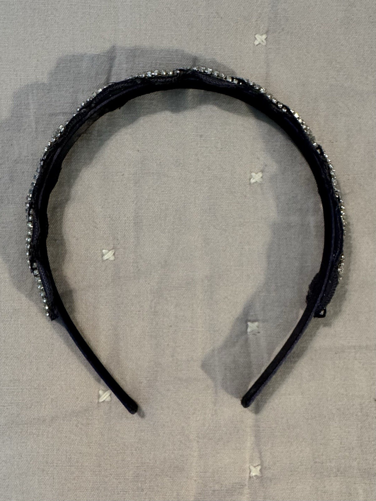 Rhinestone Braided Headband