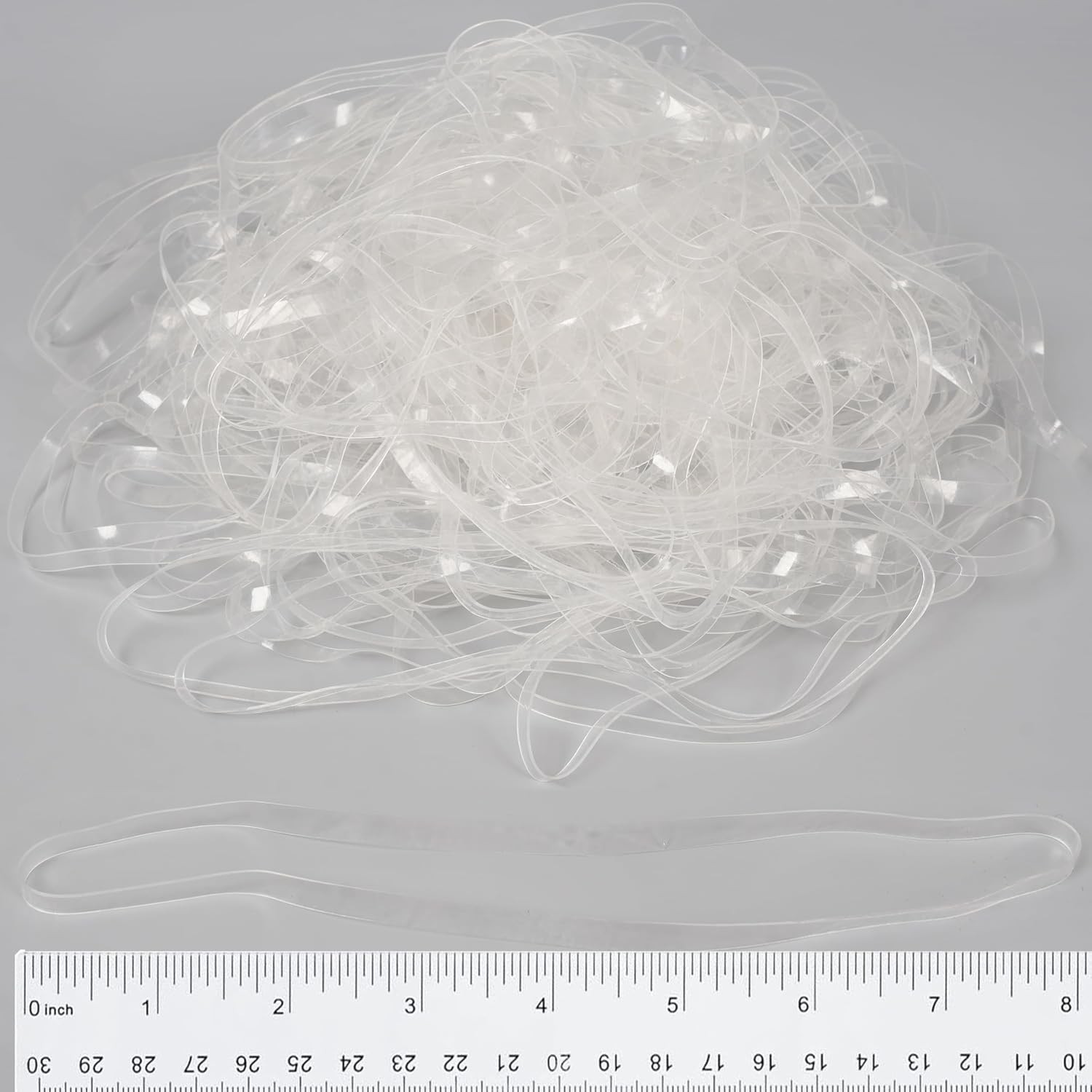 Rubber Bands Large 8inx0.2in Clear Rubber Band 50Pcs Balloon Arch Elastic Tying