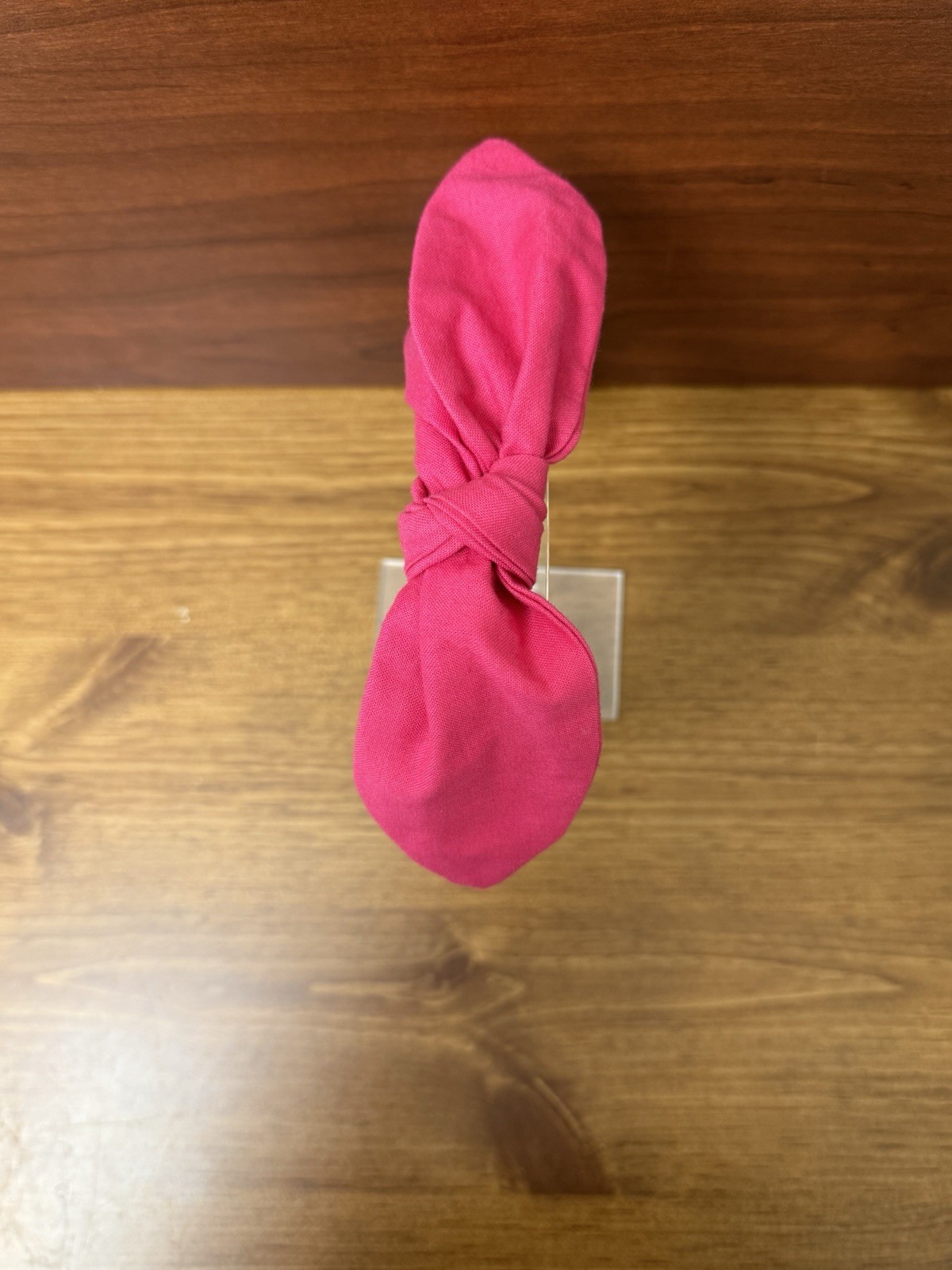 Dark Pink Homemade Tie Knot Headband Hair Accessory Girls Women
