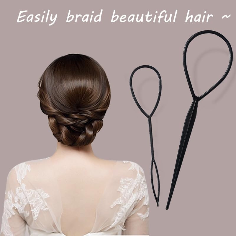 Black Elastic Hair Bands with a box Soft Elastic Bands for Kid Hair Braids