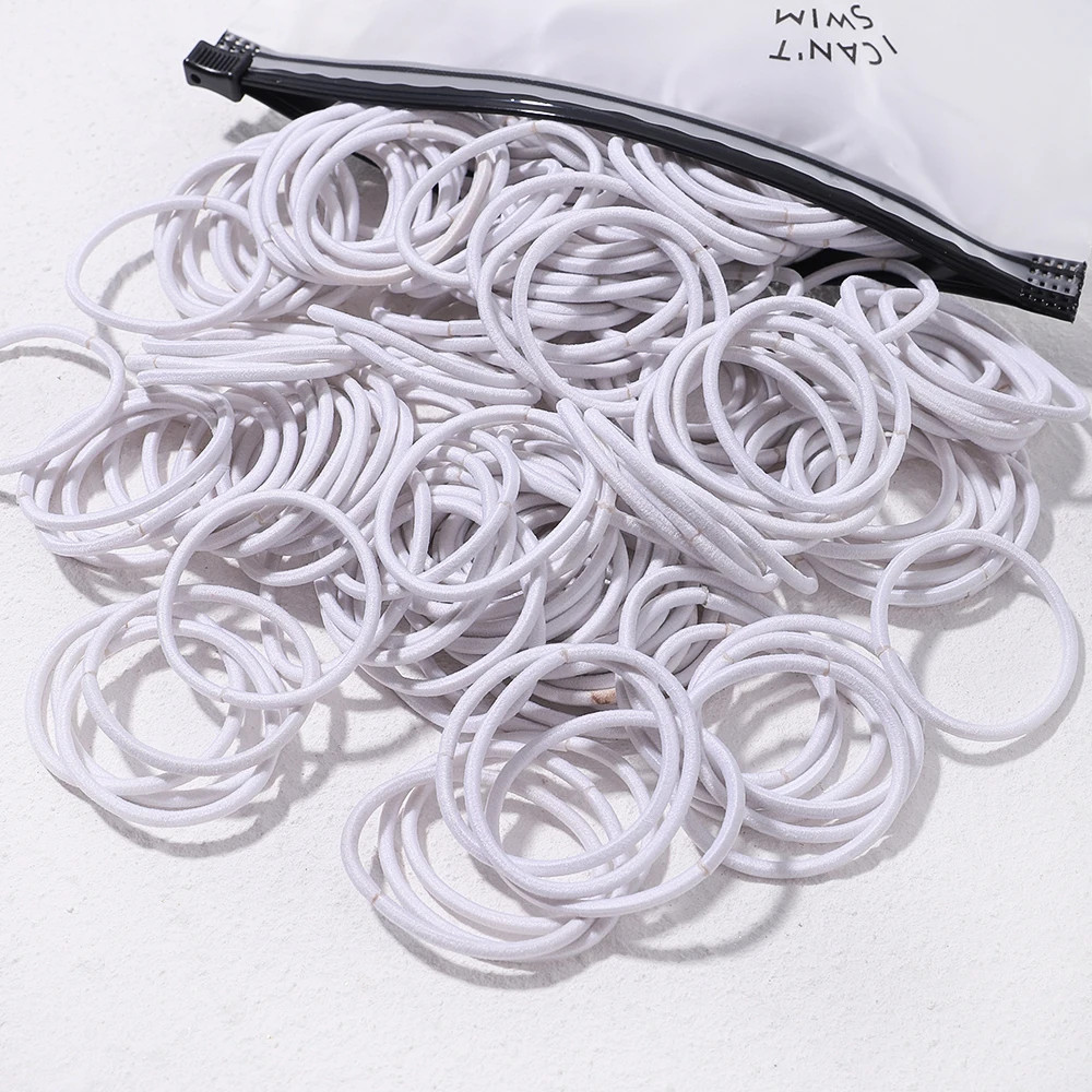 30/50/100 Pcs Girls Big Rubber Band Ponytail Holder Elastic Hair Bands Korean