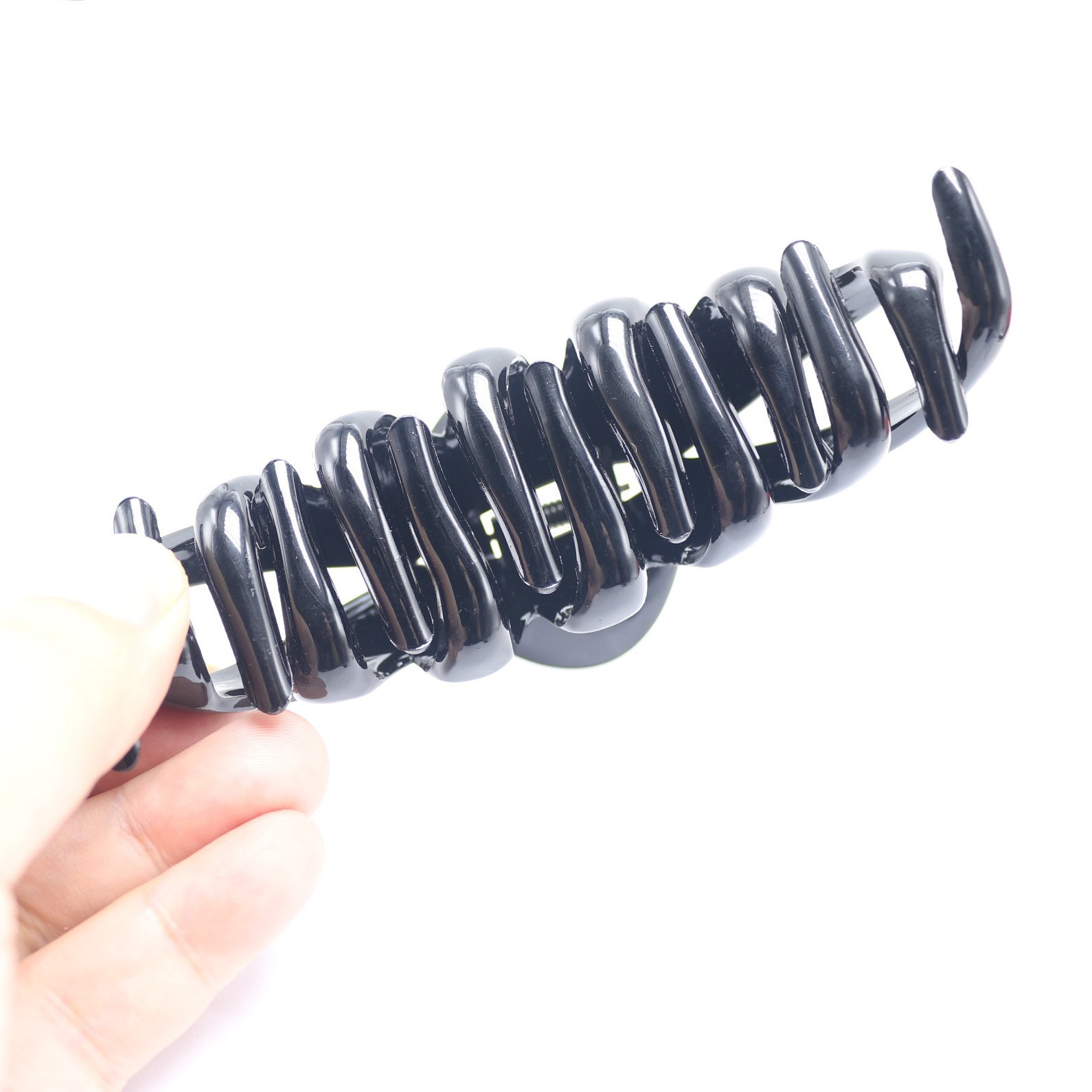 4 pcs Fashion Plastic Non slip Strong Hair Claw Clips 5″ Curly Stylish Big Larg