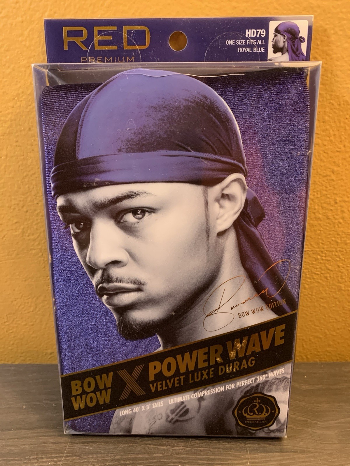 RED Premium Bow Wow X Power Wave Velvet Luxe Durag Royal Blue