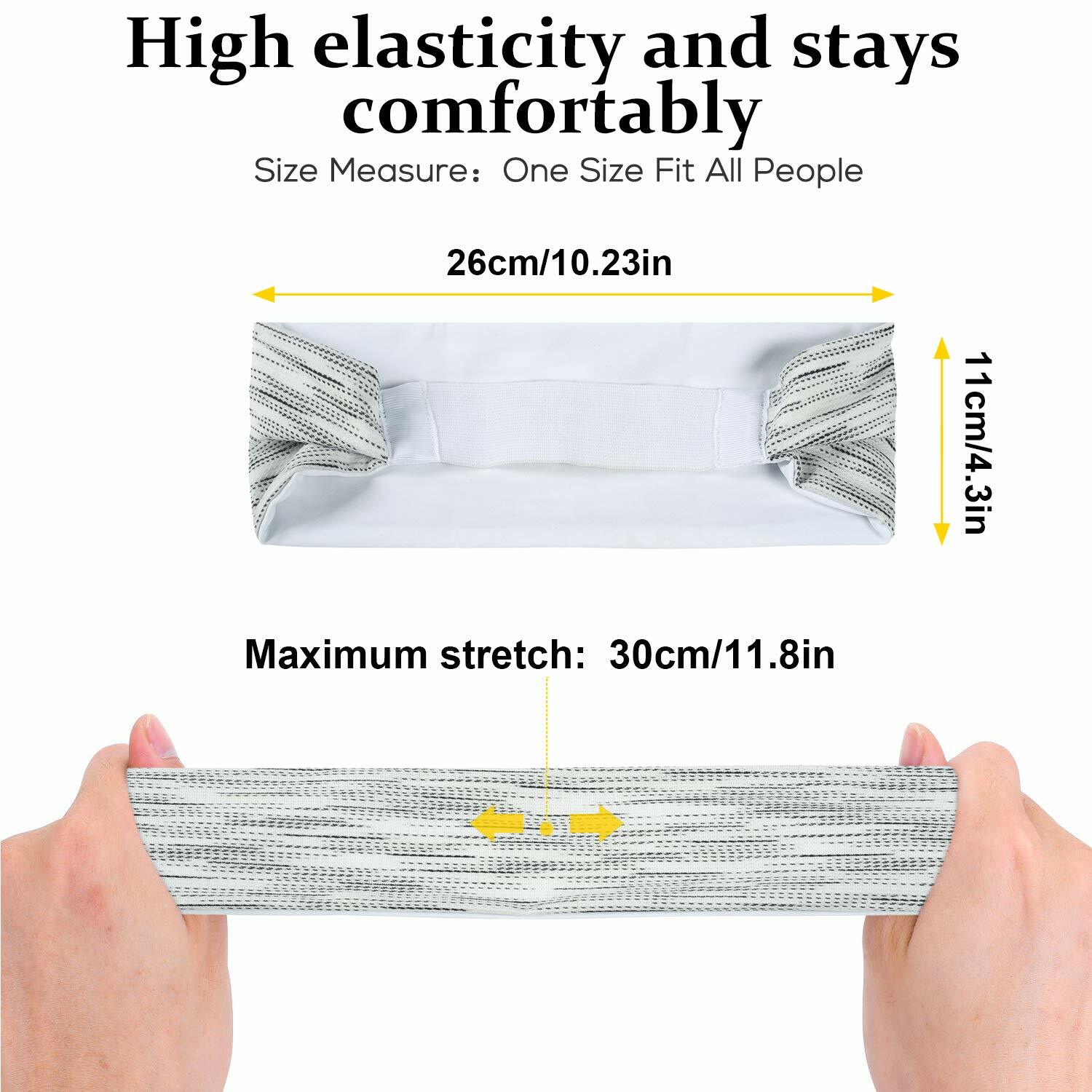 Sports Headbands for Women Men Yoga Sweatband Workout Elastic Exercise Hair Band