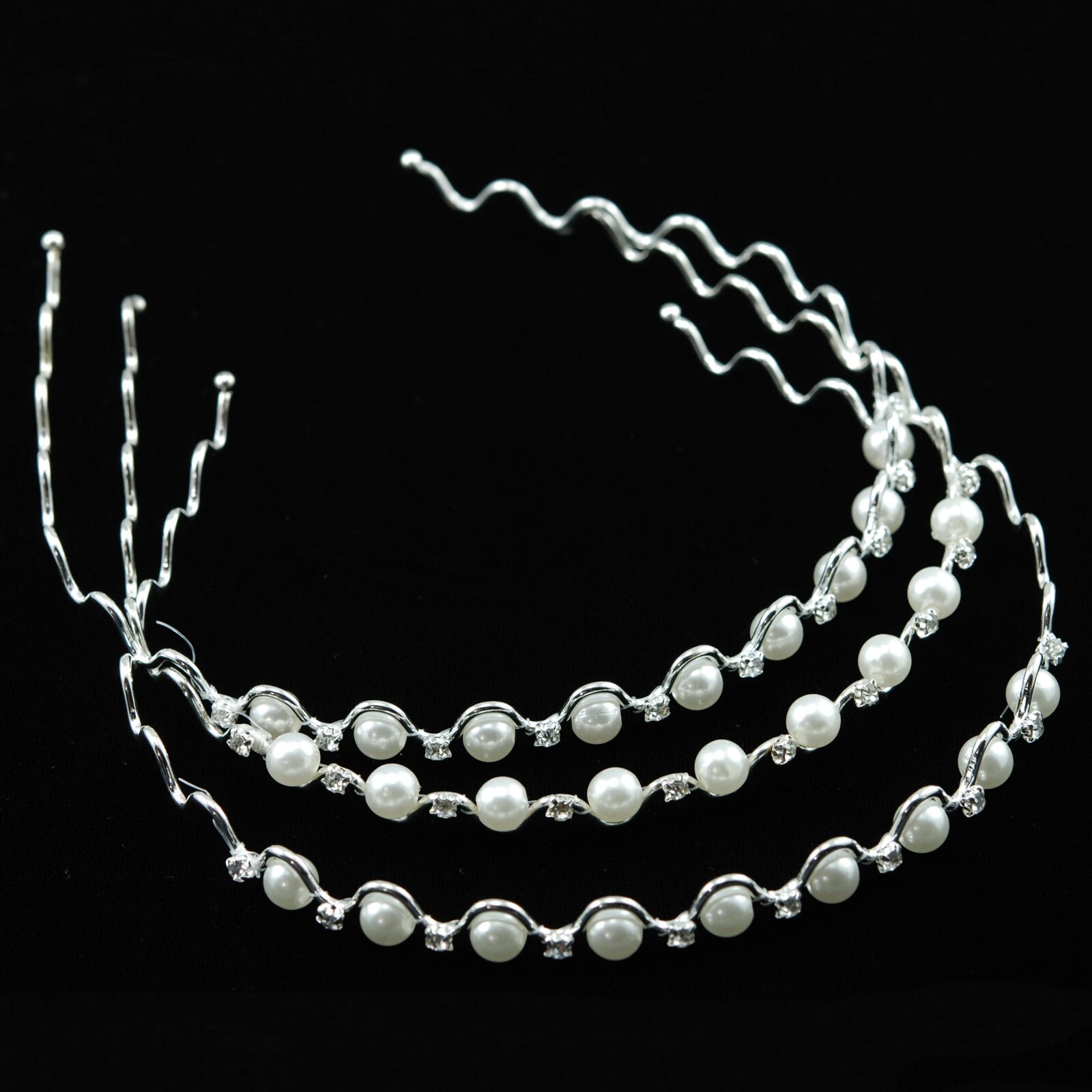 3 pcs Pearl Hair Headbands