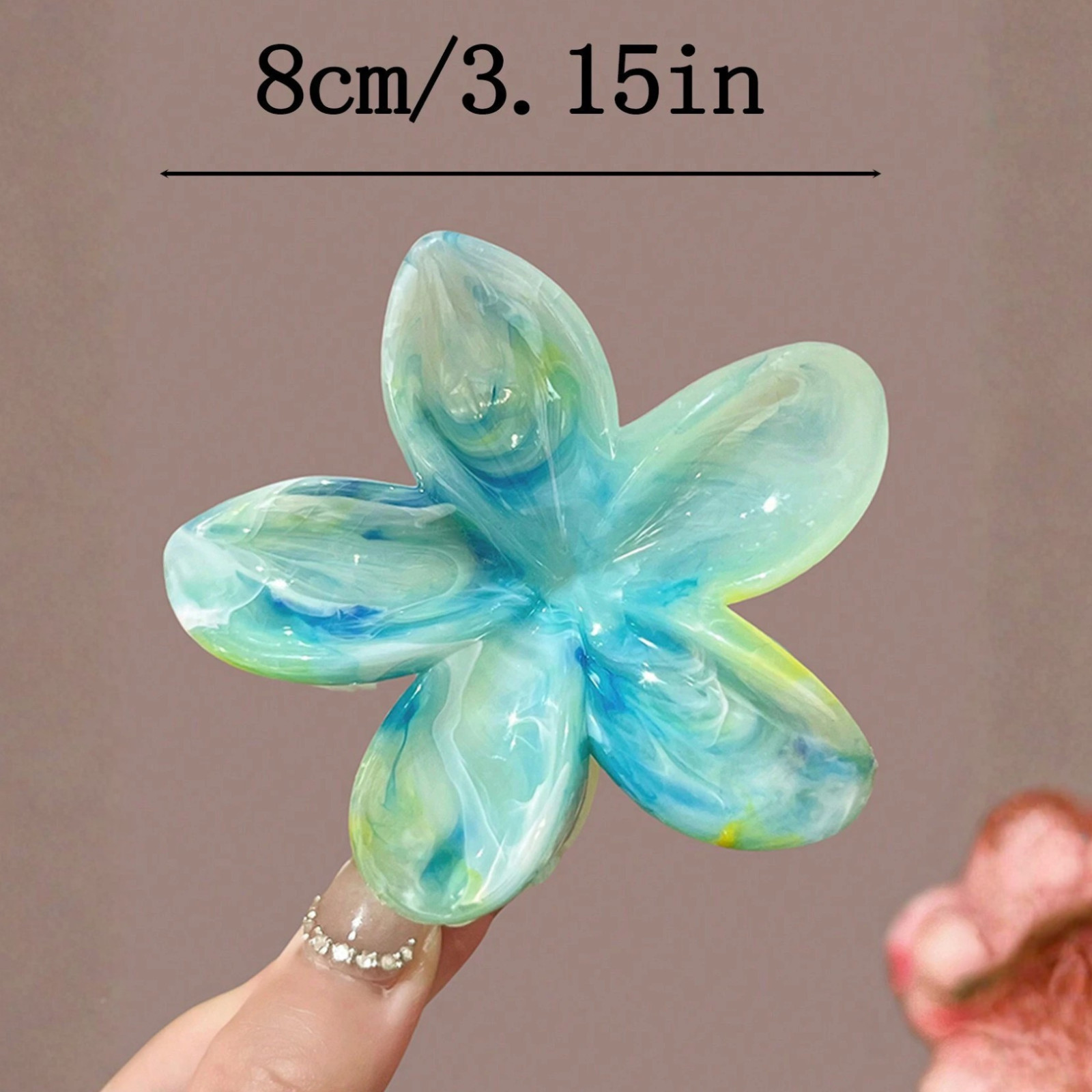 Daisy Flower Hair Claw Clip Thick Hair Women Large Boho Gold Pink Blue Jaw