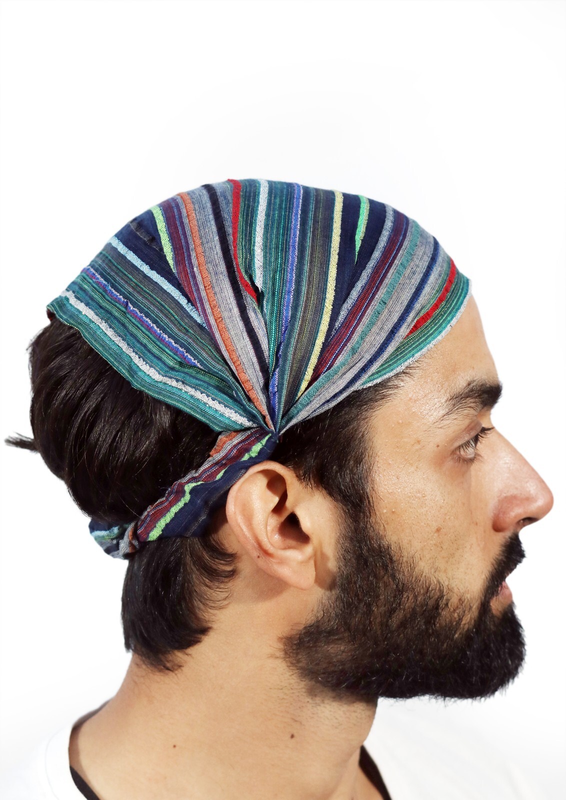 US STOCK 10 Pieces Women Cotton Headband Striped Wide Hairband Lot Bandana Yoga