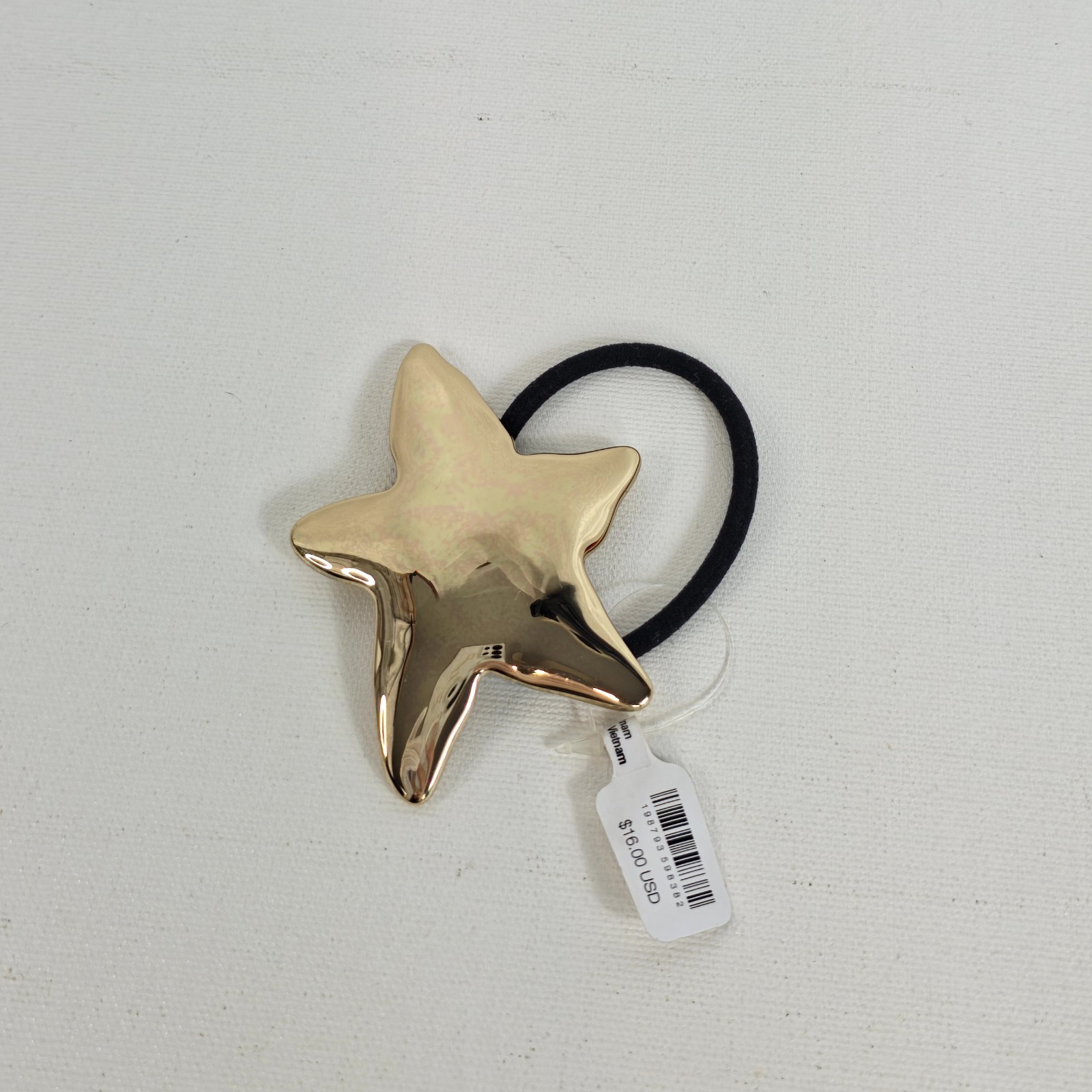 Free People Written in the Stars Gold Hair Tie Star Ponytail Holder Accessory