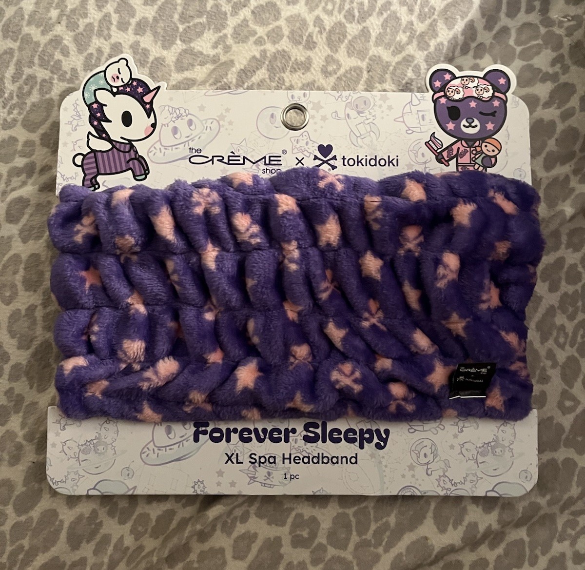 Crème Shop x Tokidoki Forever Sleepy XL Spa Headband NWT Unicorno Hair Wrap Band