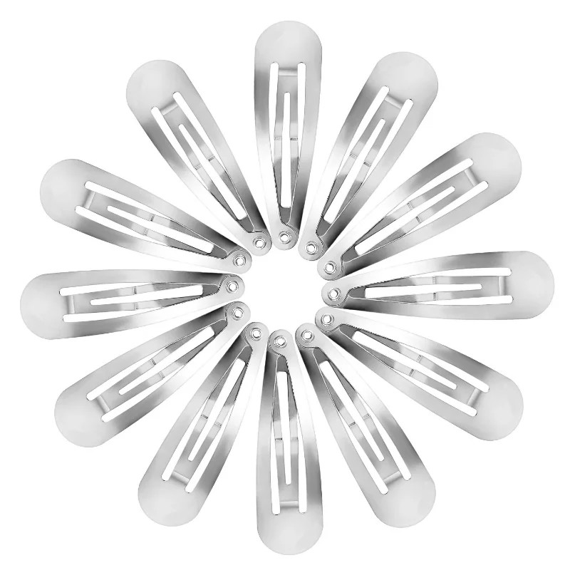 1/20pcs Drop Shaped BB Hair Clips Y2K Hair Accessories Korean Punk Silver Metal