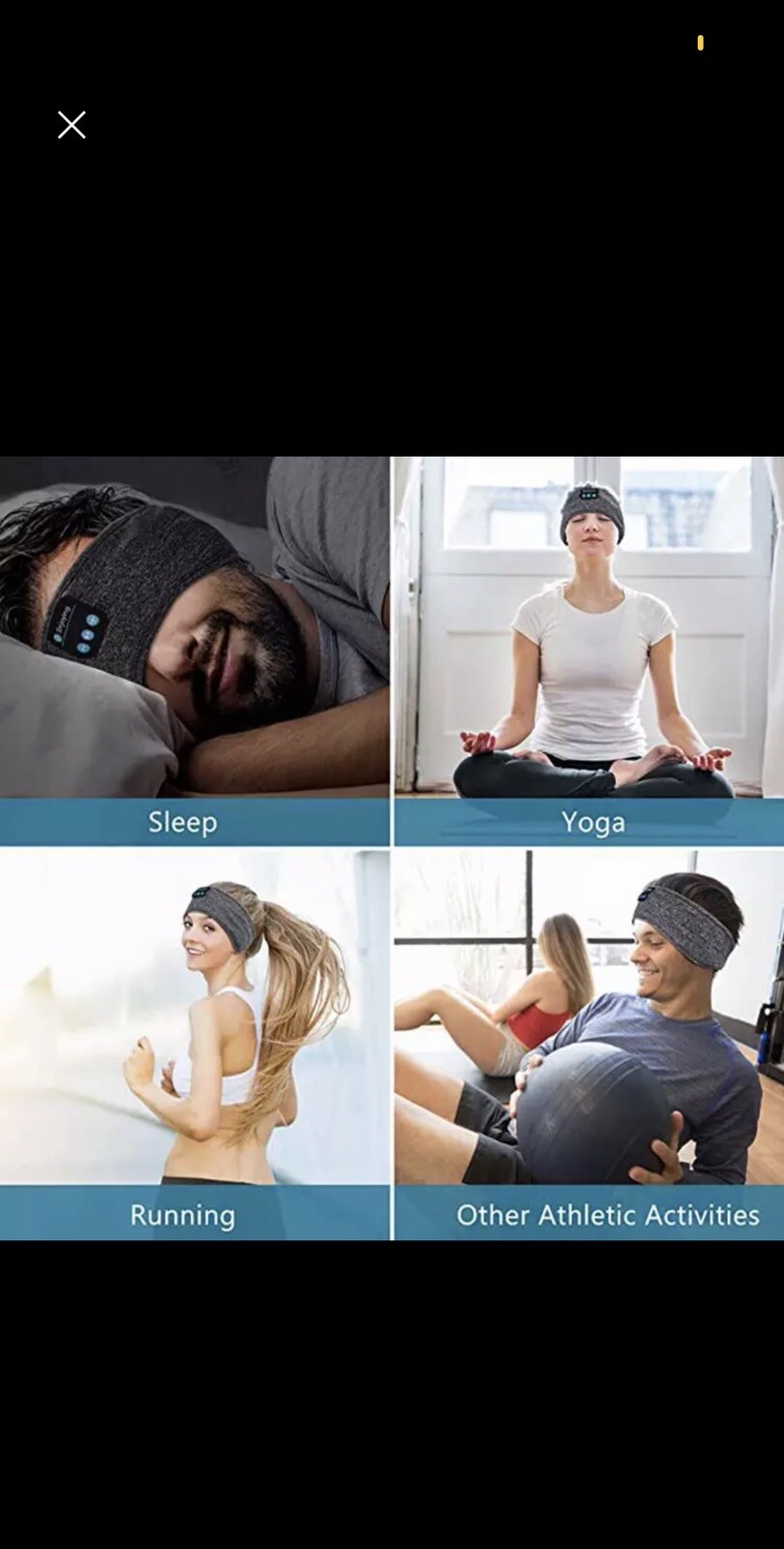 Sleep Wireless Bluetooth Headband Perfect for Air travel,￼ Jogging,￼ Work out￼,